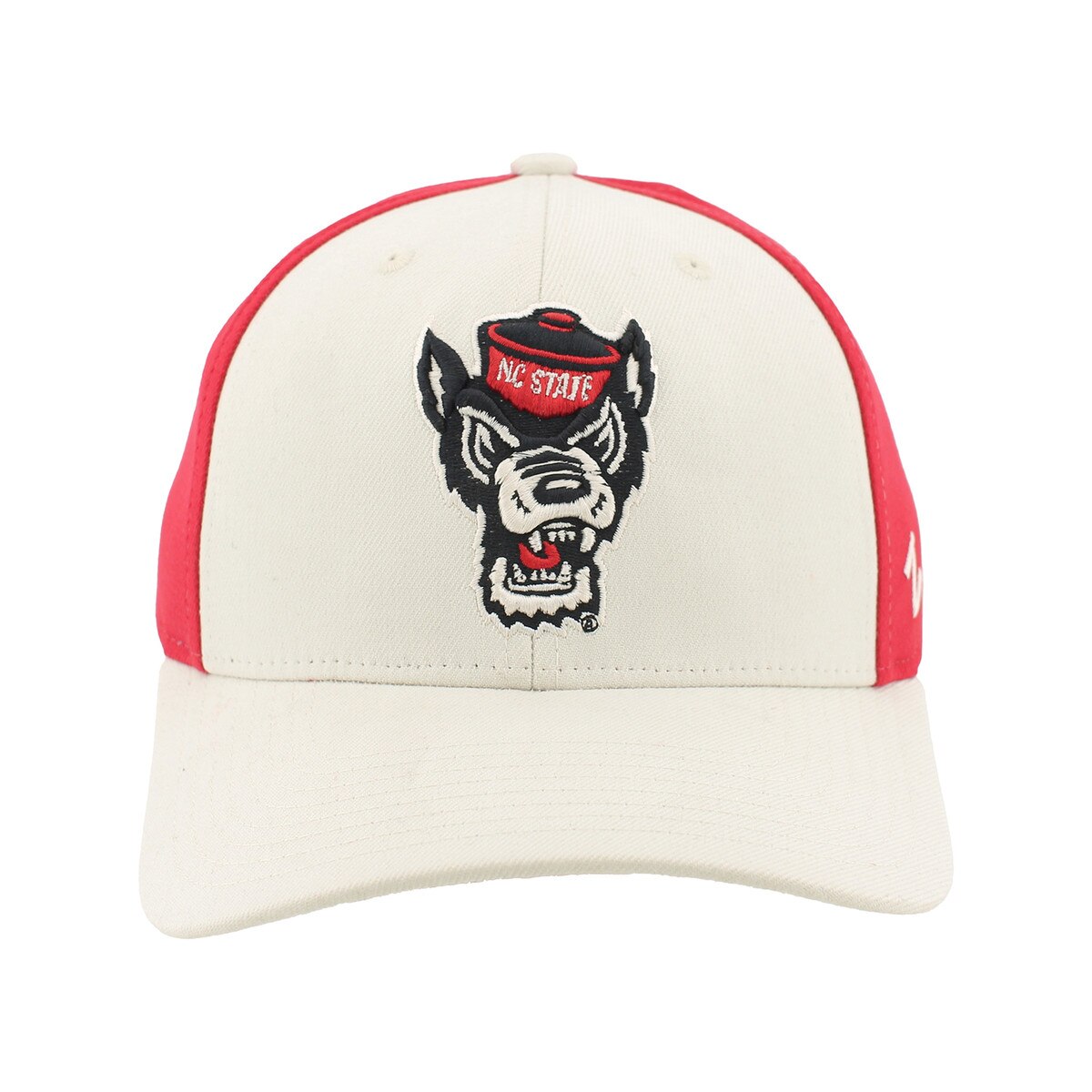 Ivory/Red ZH Fitted Hat - Wolfhead